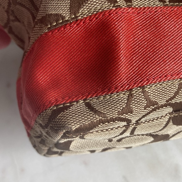 Coach Mini Bag Signature Woven Monogram with Legacy Stripe - Picture 8 of 13